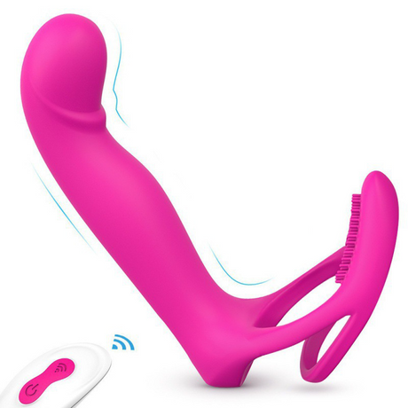 3 In 1 Penis Ring 9 Modes G-Spot Vibrator