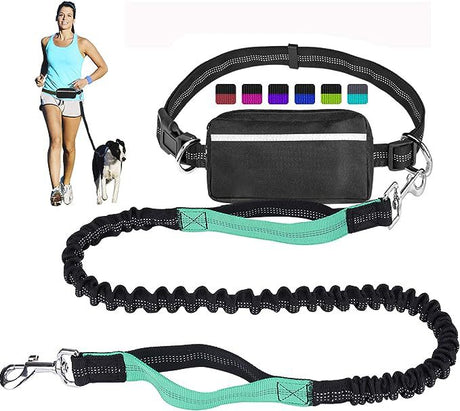 Pet Running Tether Exercise Rope Set Reflective Night Running Sports  Pack