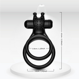 Silicone Penis Ring With Vibrator for Erection