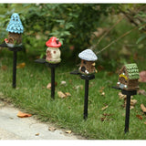 Solar Fairy-Tale Mushroom Cottage Garden Light