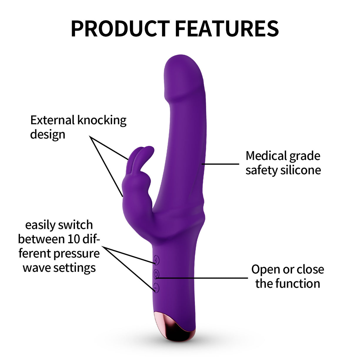 10 Frequencies Rabbit Vibrator