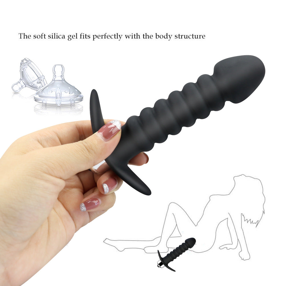 10-frequency Thread Vibrating Anal Plug Masturbator