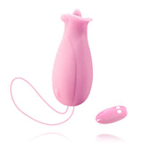 Pink Rose Vibrater Wireless Remote Masturbation Nipple Vibrator