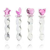 Pull Beads Crystal Glass Dildo Masturbator Butt Plug