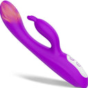 Dildos vibradores de conejo para mujer, masturbador automático con calefacción