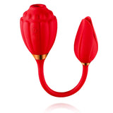 Red Rose Vibrator - 10 Frequency Vibrating Suction with Vibrating Egg