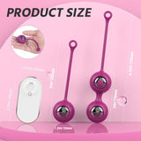 Remote control vibrating Kegel ball private part contraction pelvic floor muscle vibrator