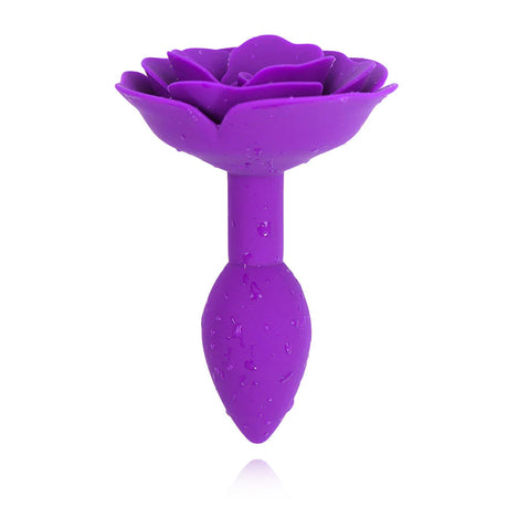 Rose Purple Butt Plug Training Anal Plug Backyard Sex Toys