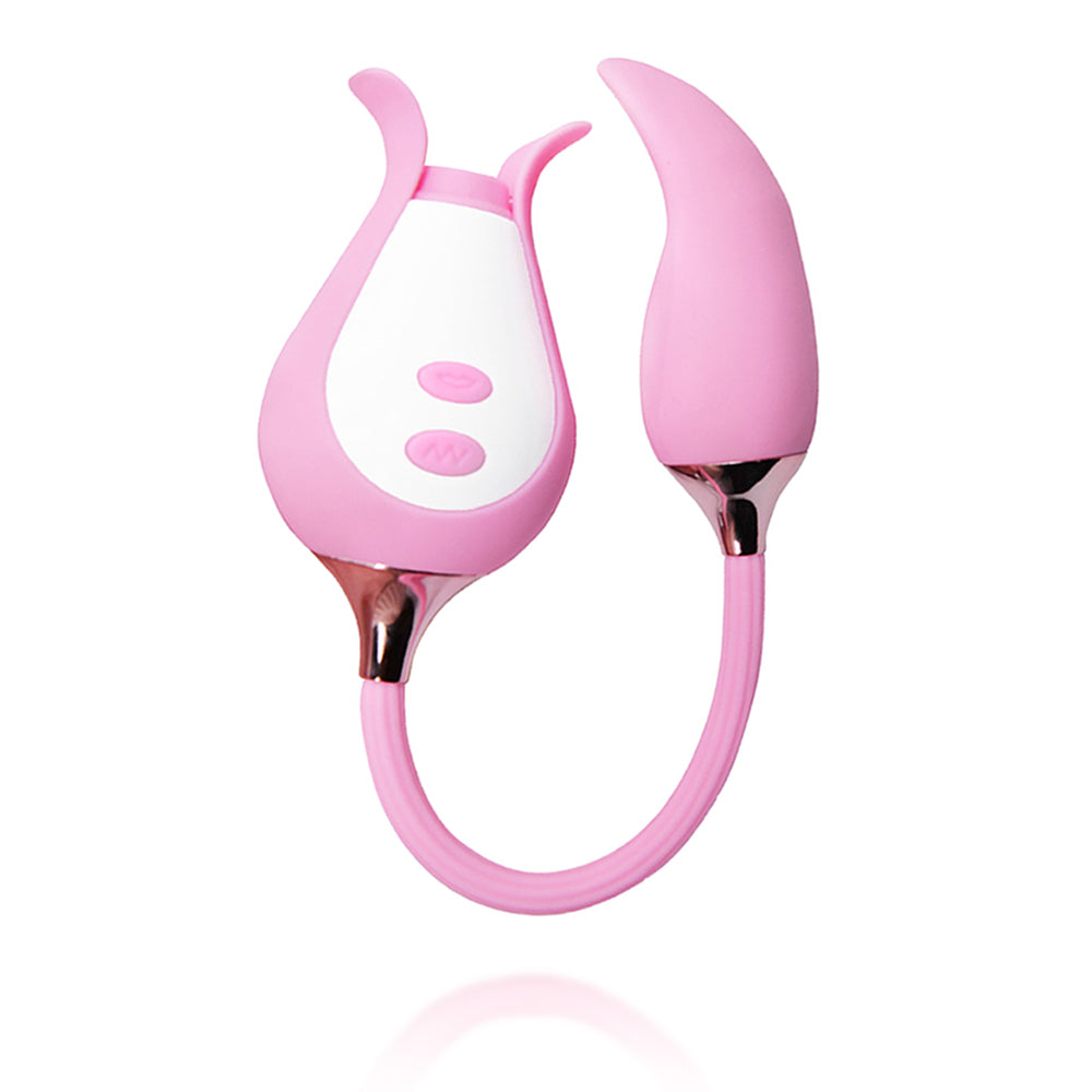 Rose Vibrator With Vibrating Egg Female MasturbationVibrating Suction