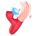 Vibrador de clítoris y punto G 2 en 1 con lengüeta aleteante mejorada