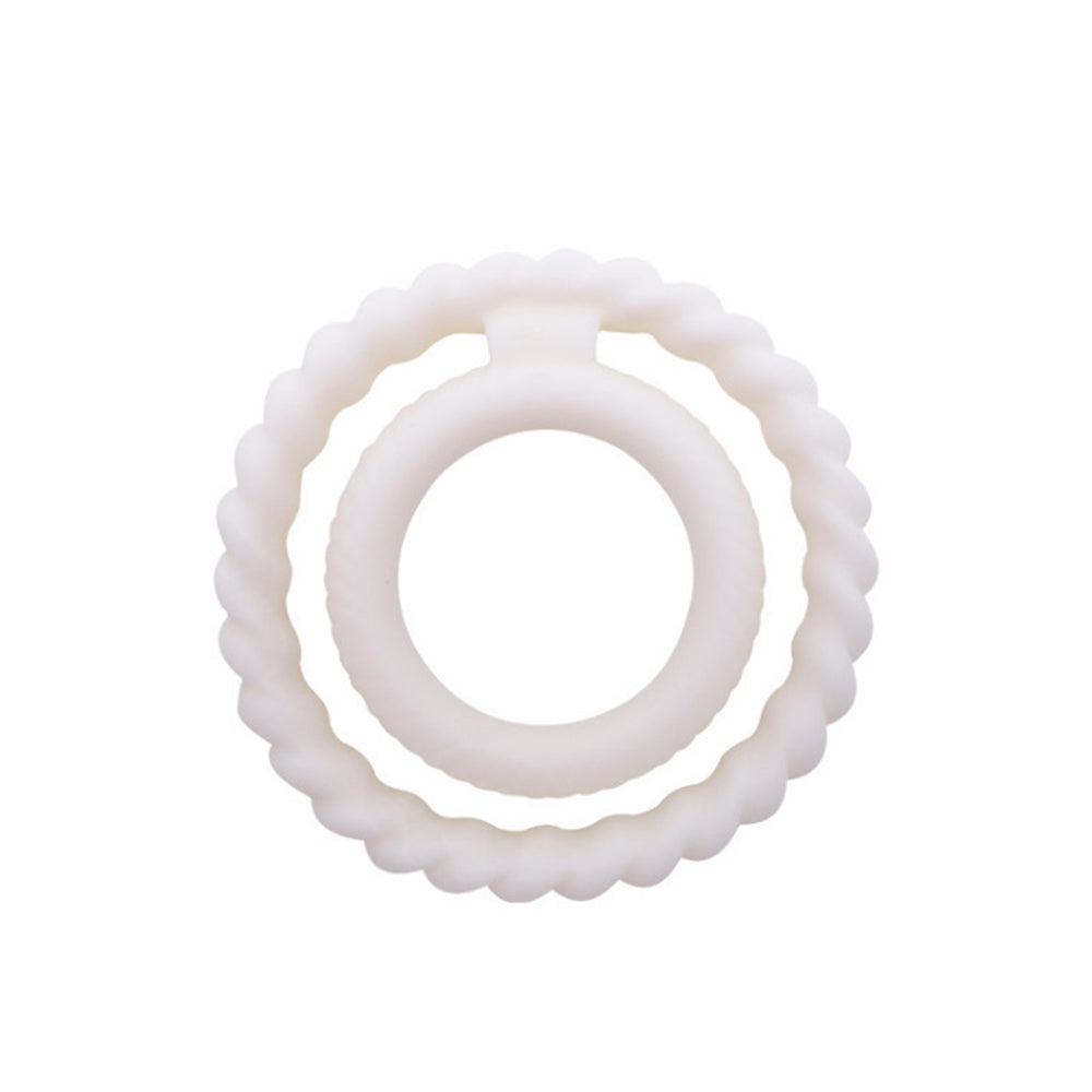 Silicone Double Ring For Couple Sex Penis Ring