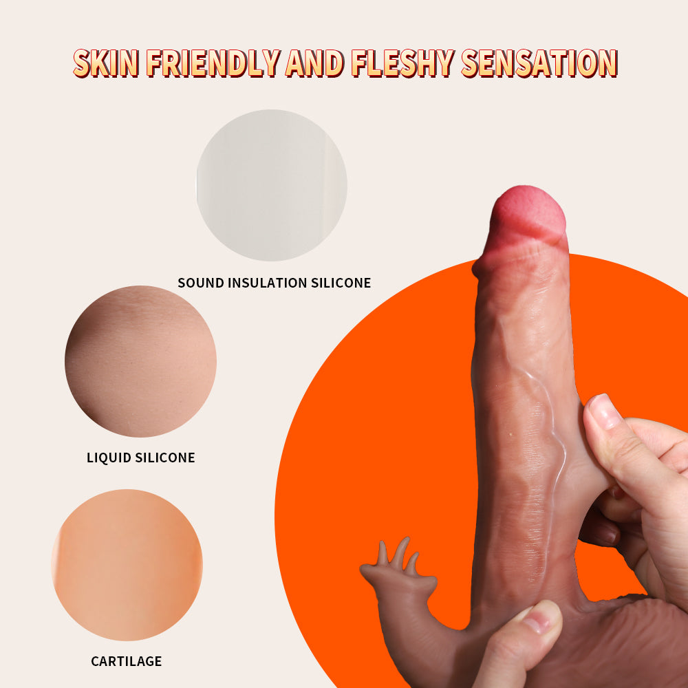 Tarzan III Penis-Premium Suction Cup Rabbit Double G Dildo For Premium Machine