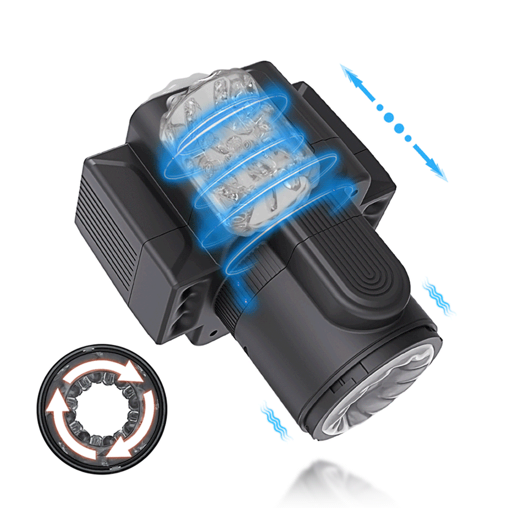 Pleasureflex Camera 7 Thrusting Rotating Electric Male Masturbator with Waterproof Function