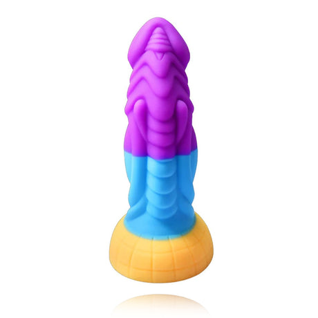 Thick Rainbow Dildo Heterosexual Fantasy Alien Dildo