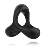 Three-In-One Lock Ring Silicone Penis Vibration Delay Ring
