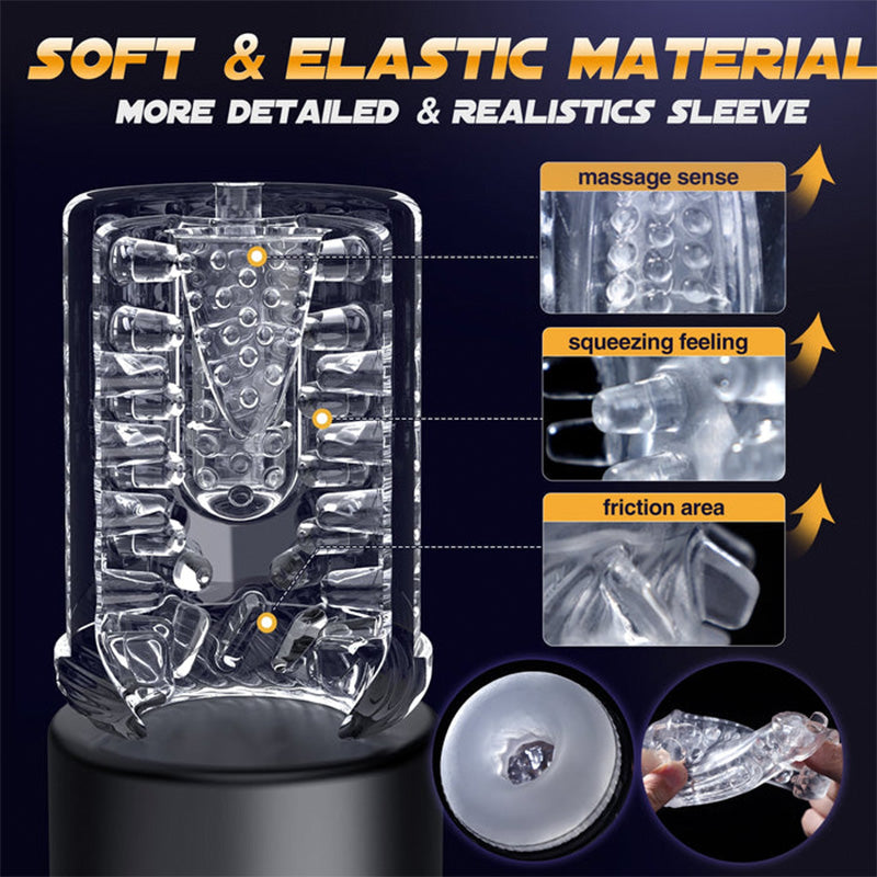 Truly Waterproof 3 In 1 Airplane Cup 7 Thrusting Rotation Fully Automatic Men Sex Toys