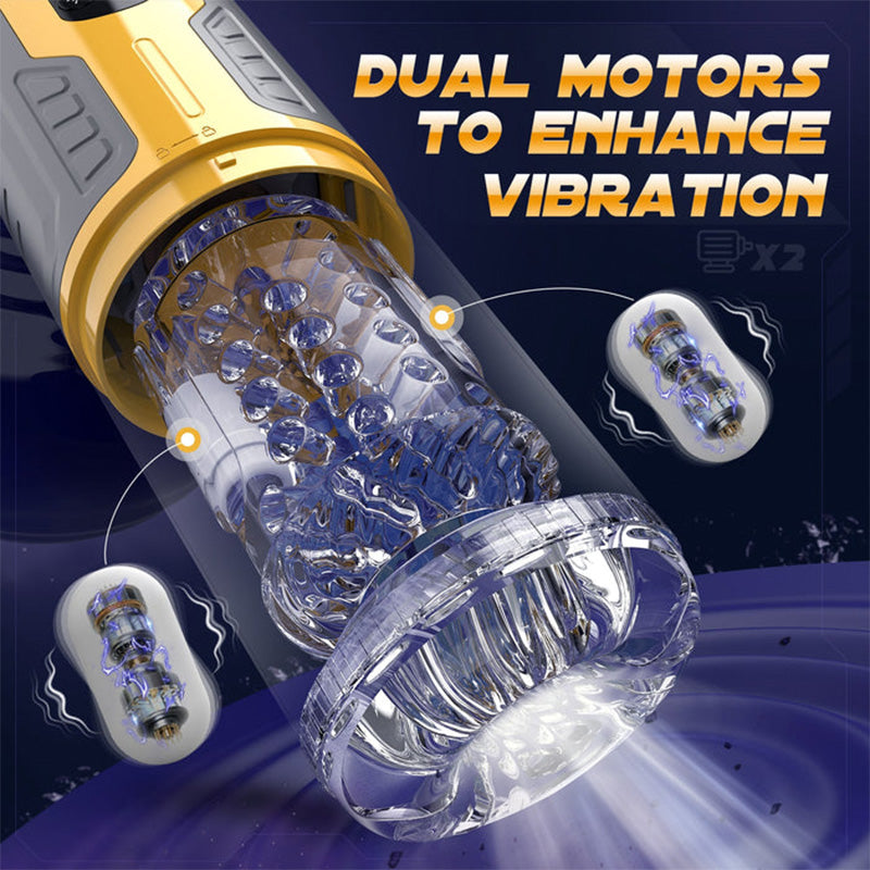 Truly Waterproof 3 In 1 Airplane Cup 7 Thrusting Rotation Fully Automatic Men Sex Toys