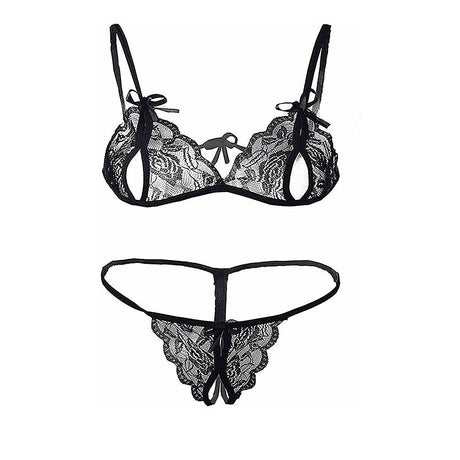     Uxol-Women_s-Sexy-Lace-Sheer-Panties-Bra-Panty-Set---Combo-of-2