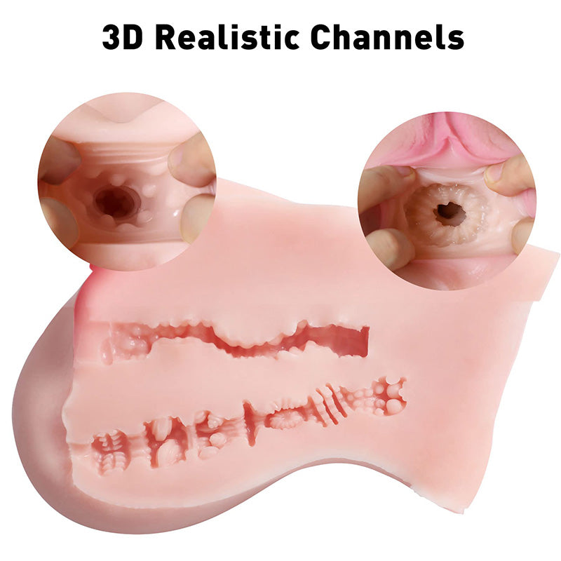 Dark Brown Life Size Realistic Butt 3D Realistic Textured Male Stroker