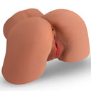 Dunkelbrauner, lebensgroßer, realistischer Po mit 3D-realistischer Textur, männlicher Masturbator