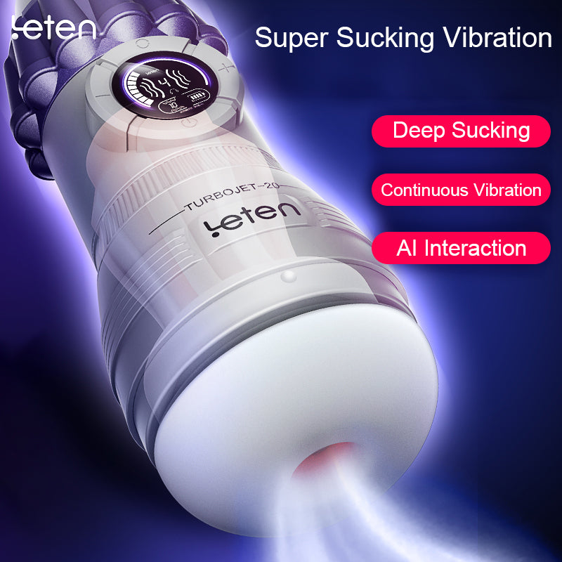 Voice Interaction Sucking Masturbation Cup Rechargeable Masturbator