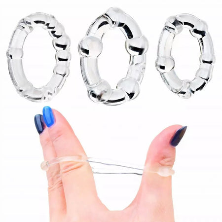 Crystal Male Cock Rings & Erection Rings Delay Training Sets