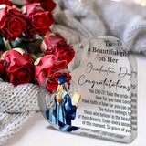 🎓 Acrylic Heart-Shaped Inspirational Graduation Gifts For Her