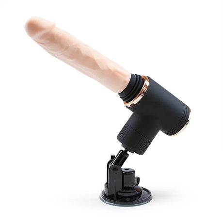 7-Frequency Telescopic Vibration Heated Female Masturbation Pistol Dildo