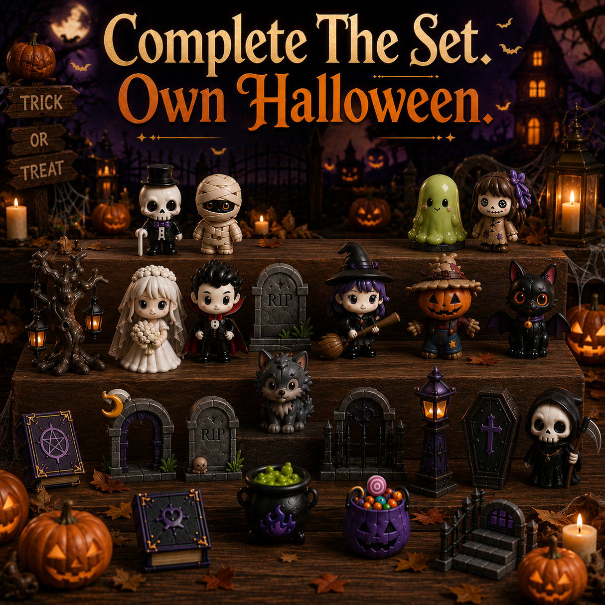DIY Haunted House Halloween Decor Kit