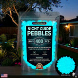 🌈 Colorful Glow in the Dark Garden Stones