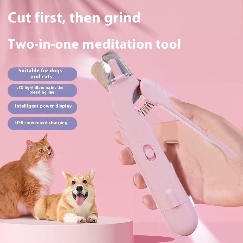 Pet LED Nail Clippers - Safe Trimming for Dogs, Cats & Rabbits