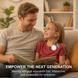 🌎 AI Wearable Translator – 165+ Language Two-Way Voice Translation Device, Real-Time AI Language Translator with Smart Learning, Bluetooth Connectivity for Travel, Work & Everyday Conversations