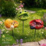 🌸🐝 Help Pollinators Thrive! | Frog. Snail & Ladybug Water Bowl Decor🐸🐌🐞