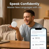 🌎 AI Wearable Translator – 165+ Language Two-Way Voice Translation Device, Real-Time AI Language Translator with Smart Learning, Bluetooth Connectivity for Travel, Work & Everyday Conversations