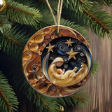 Flat Quilling Christmas Ornaments