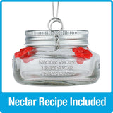 🎉 Beautiful Plastic Jar Hummingbird Feeder W/ Four Ports