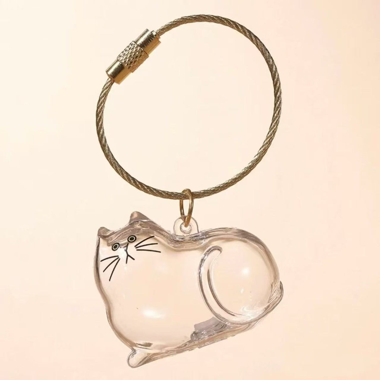 Pet Hair Keepsake Capsule Keychain for Cat & Dog Lovers -5Pcs