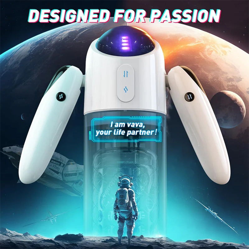 Automatic Robot Handheld 7 Thrusting 4 Rotation One Key Brust Male Masturbator