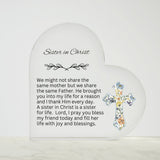 Encourage Imprinted Heart Ornaments Christian Friends Religious Gifts
