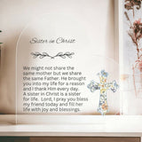 Encourage Imprinted Heart Ornaments Christian Friends Religious Gifts