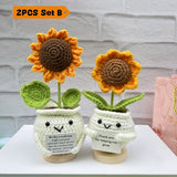 🌻Handmade Crochet Sunflowers-Emotional Support Plant