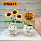 🌻Handmade Crochet Sunflowers-Emotional Support Plant