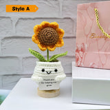 🌻Handmade Crochet Sunflowers-Emotional Support Plant