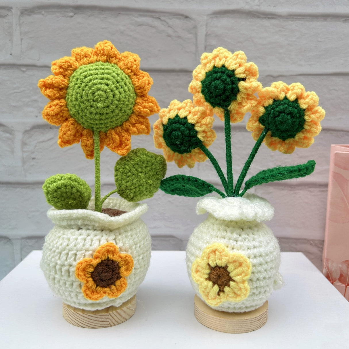🌻Handmade Crochet Sunflowers-Emotional Support Plant
