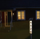 Solar Lighted House Address Numbers Sign