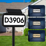 Solar Lighted House Address Numbers Sign