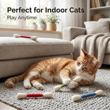 Giant Cotton Swab Cat Toy with Catnip 12PCS