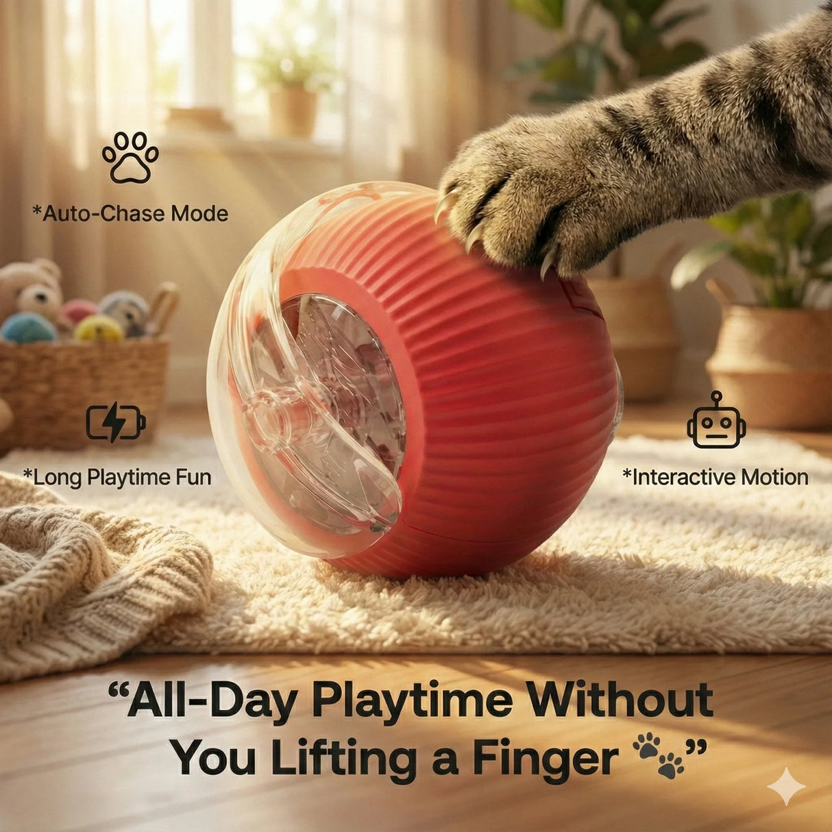 The Ultimate Auto-Moving Chase Ball for Cats & Dogs 2 Pack