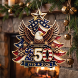 1776–2026 Liberty Eagle Christmas Ornament