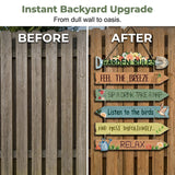 ⏳Limited-time 50% off⏰Rustic Wooden Garden Hanging Sign Wall Decor Plaque🏡🪧